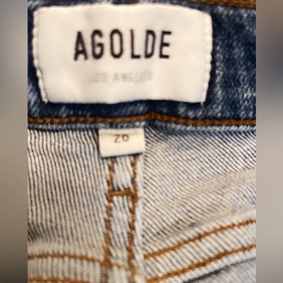 AGOLDE Nico high rise Stretch Trendy Day 2 Nite skinny 5 pockets cropped jean 26 - Picture 4 of 6
